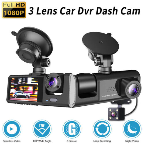 3 Channel Car DVR HD 1080P Dash Camera 1