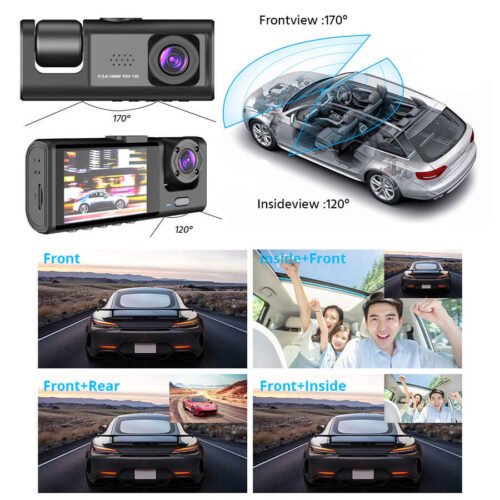 3 Channel Car DVR HD 1080P Dash Camera 3