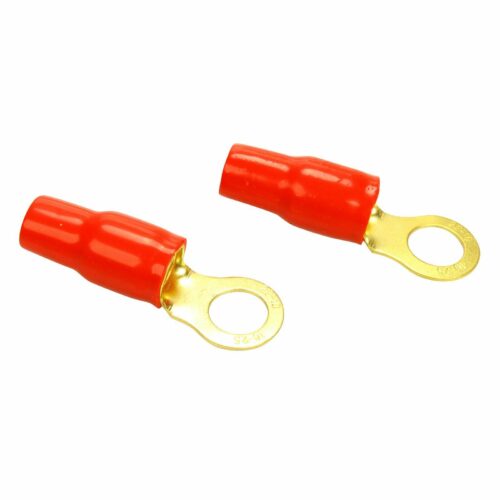 4 AWG Boots Wire Crimp Gold Ring Terminal 1