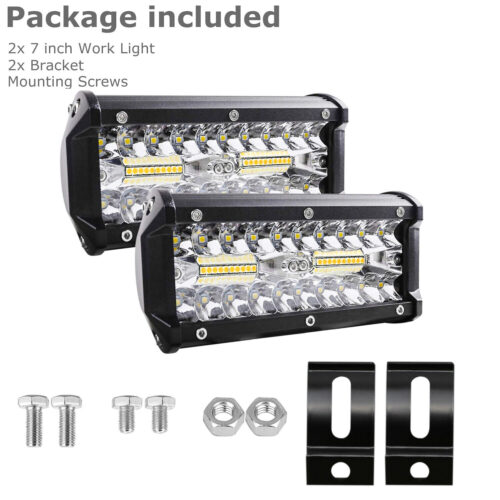 7 Inch 800W LED Work Light Bar 2