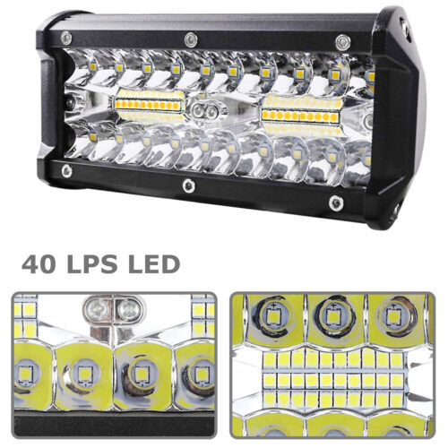 7 Inch 800W LED Work Light Bar 7