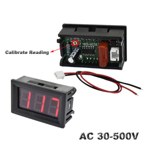 AC 30 500V AC 0 600V 0 56 Digital Voltmeter calibrate reading DC 3 5