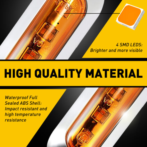 Amber LED Side Clearance Marker Light 6