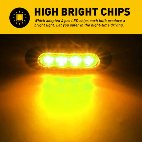 Amber LED Side Clearance Marker Light 7