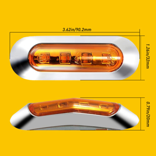 Amber LED Side Clearance Marker Light 8