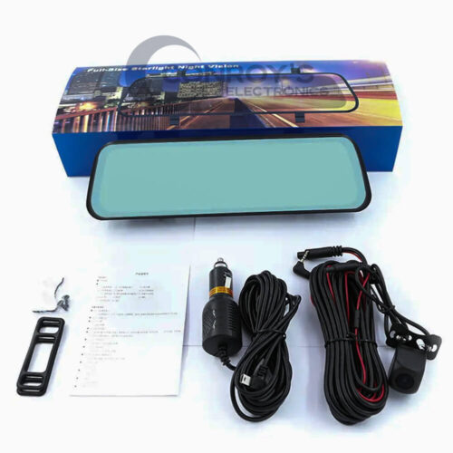 Car Dash Camera 10 Inch Touch Screen Rearview Mirror 1080p HD4