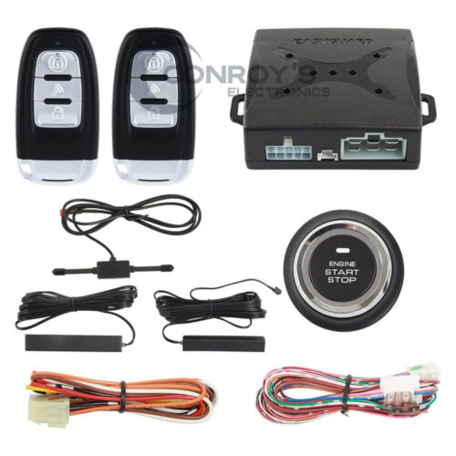 Push To Start Button Remote Startkeyless Entry Alarm System Engine1