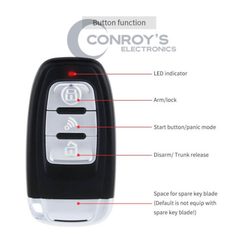 Push To Start Button Remote Startkeyless Entry Alarm System Engine3