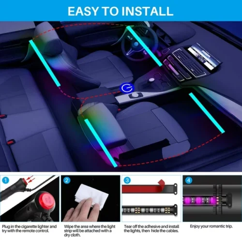 RGB Color 36 LED Interior Car 5