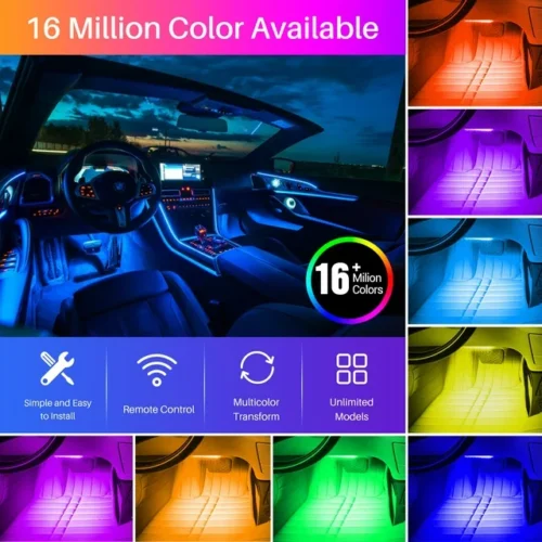 RGB Color 36 LED Interior Car 7