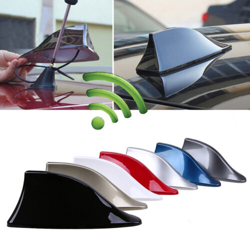 Universal Car Radio Shark Fin Car Shark Antenna Radio FM Signal Design Aerials Antenna Car 13