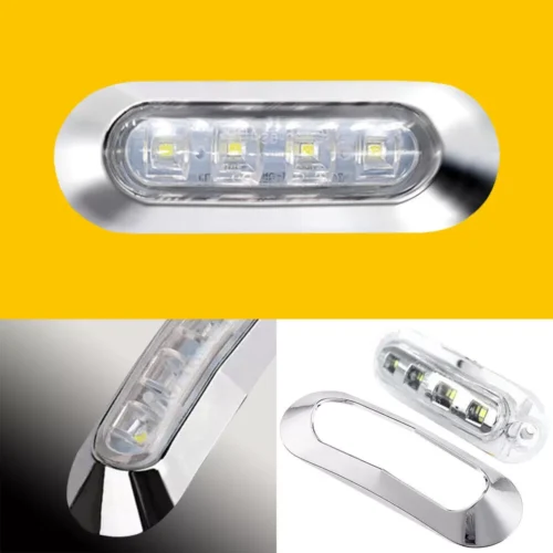 White LED Side Clearance Marker Light 9