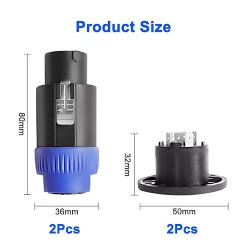 meiriyfa 8 pole speakon connector plug6 65306b928df90