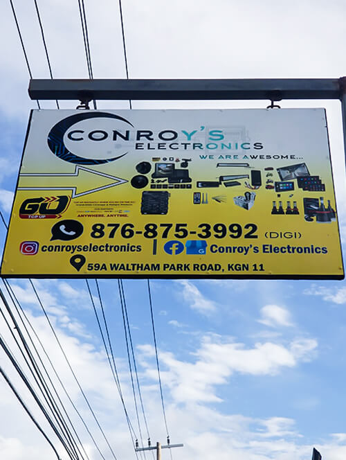 conroys electronics billboard