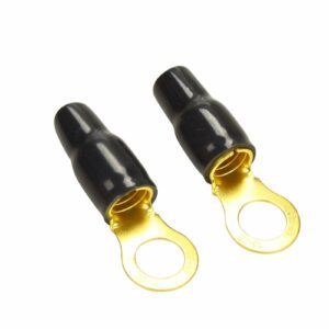 4 AWG Boots Wire Crimp Gold Ring Terminal 2