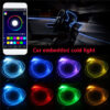6M RGB EL Light LED Car Interior Neon Strip Light 1