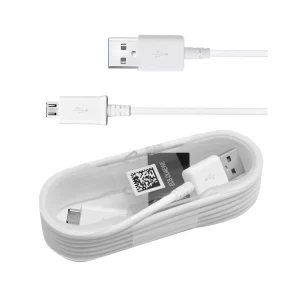 genuine samsung 15m white micro usb data cable charger lead for samsung galaxy phones 204 p 65334699a4b97